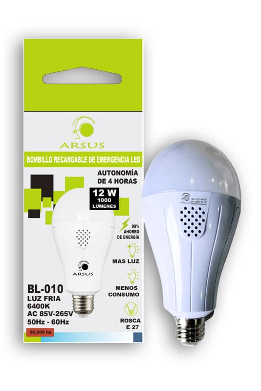 Bombillos LED Recargables Para Apagones Uso Diaro Respaldo Juego